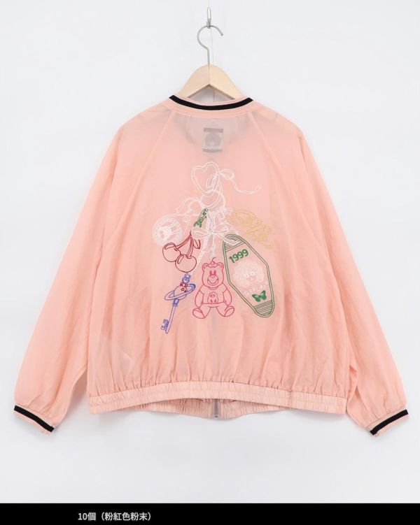 櫻桃塗鴉掛牌吊飾外套 