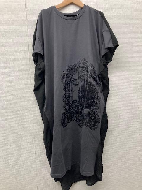 城堡玫瑰風景長版洋裝 