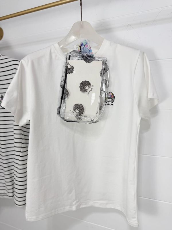 (附袋子T恤)N1刺繡紀念款上衣 