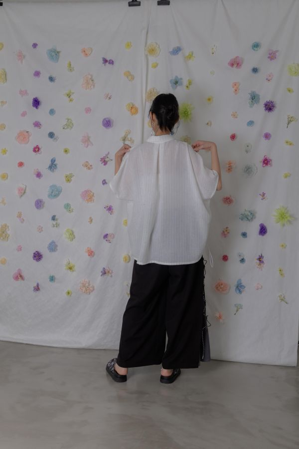 is scolar蝴蝶側邊綁繩褲 