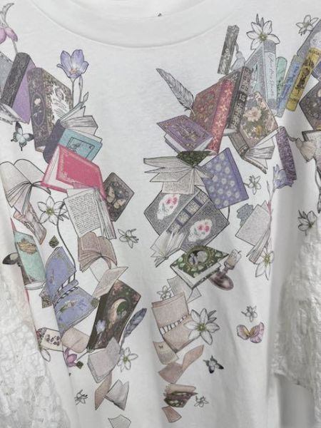 書的世界立體蕾絲袖上衣 