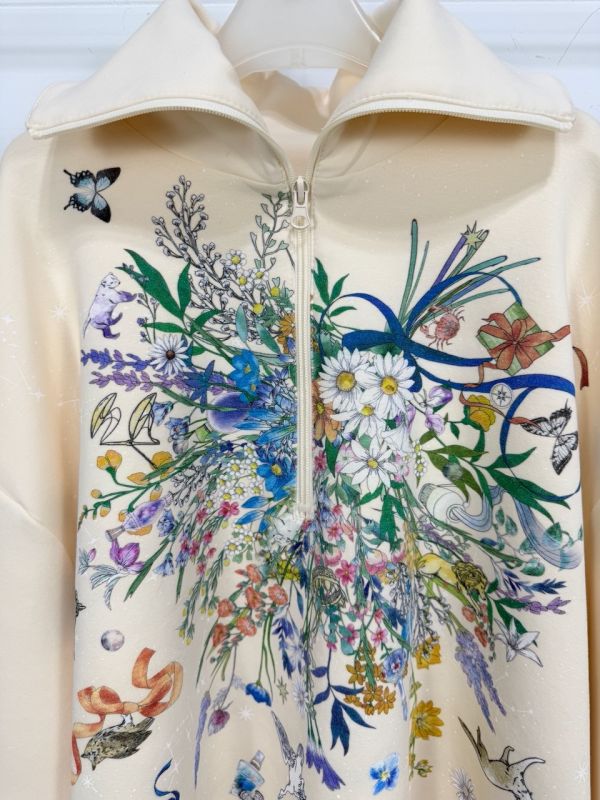 夢幻煙花翻領拉鏈造型上衣 