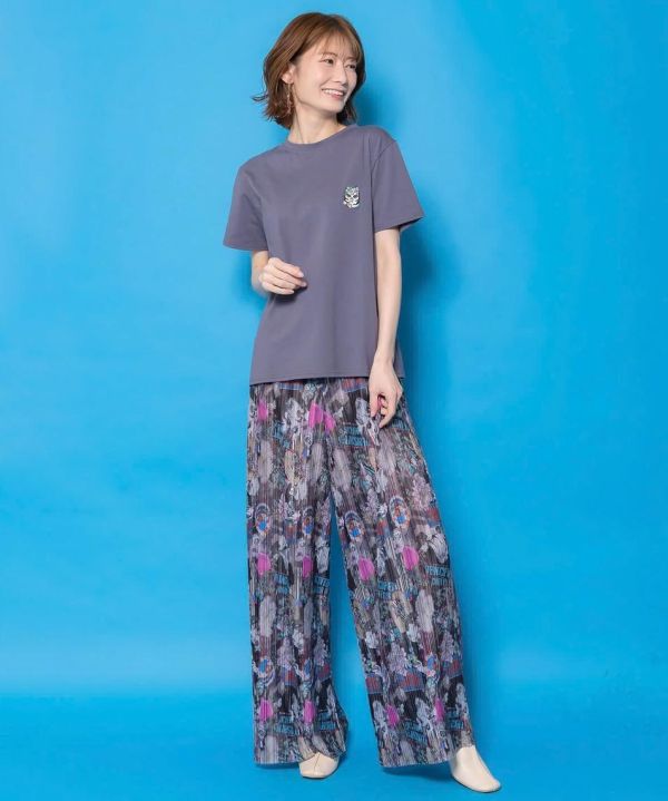 暹羅貓花朵皺皺褲 