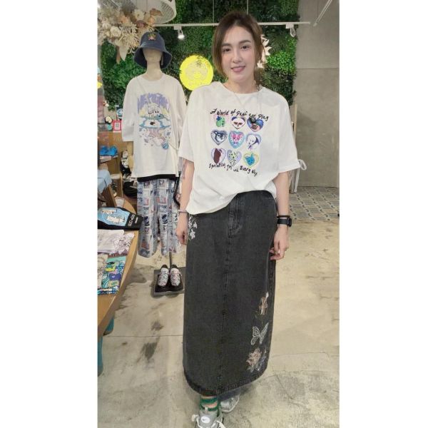 愛心狗狗抽繩造型上衣 