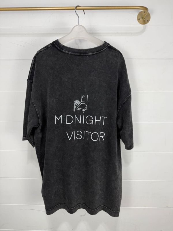 石洗布-午夜的訪客上衣 