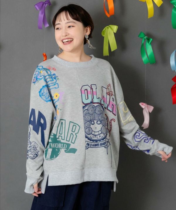 娃頭拼接造型上衣 