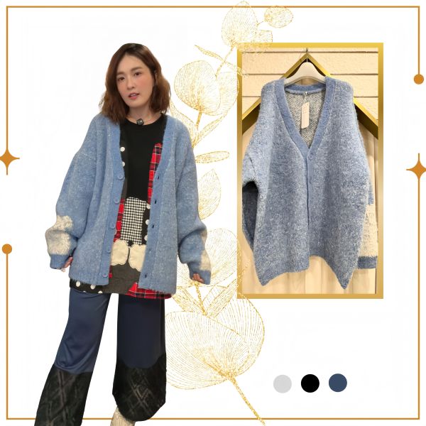 捲捲羊軟針織外罩 