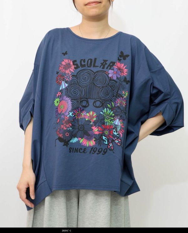 花朵娃頭造型上衣 
