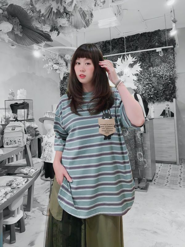 兔爸爸找兔兔條紋上衣 