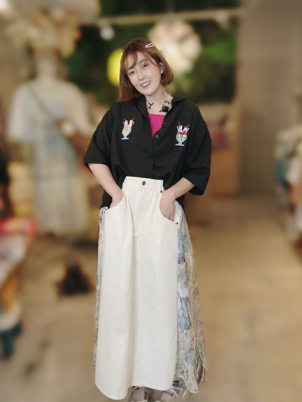 花邊教主牛仔裙 