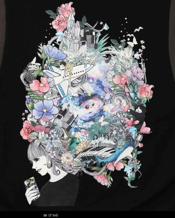 環境腦袋條紋繡上衣 