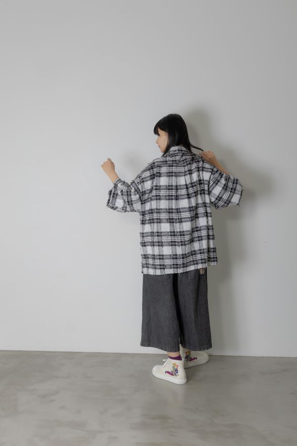 貓咪吐司七分寬褲 