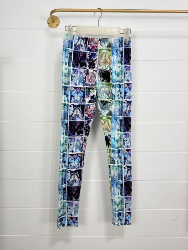 膠原蛋白-彈性塗鴉內搭褲 