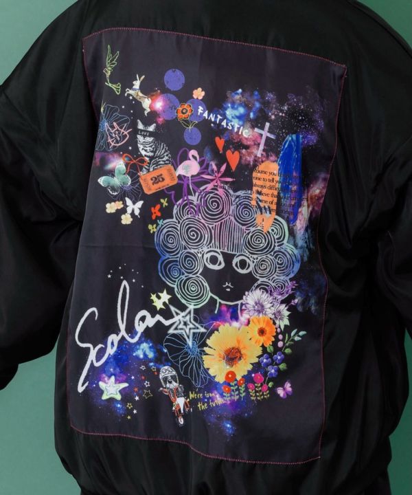 四種穿法-泰迪毛星空銀河外套 