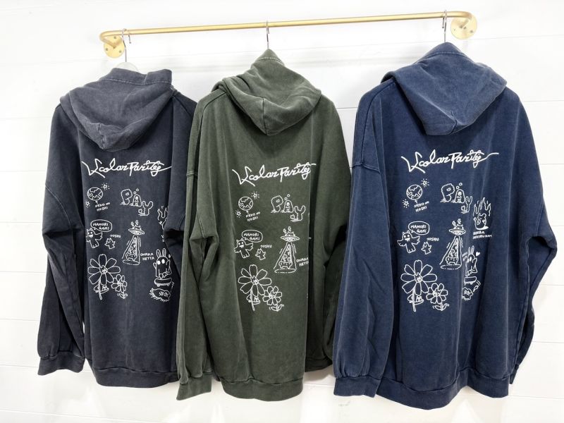 暈染小塗鴉連帽外套 