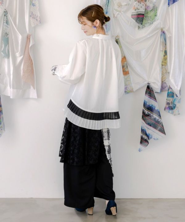 樂の美刺繡造型襯衫 