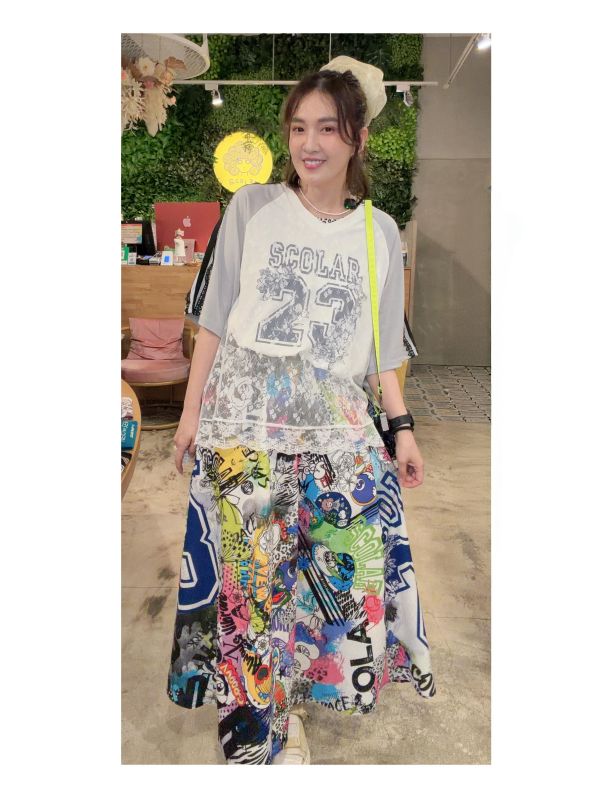 喬丹23蕾絲雙層上衣 