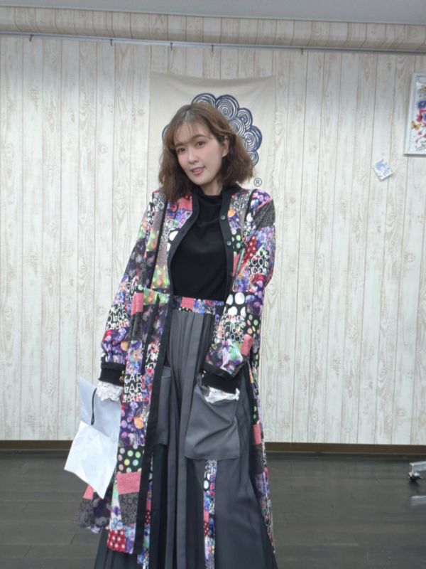 點點花朵襯衫洋裝 