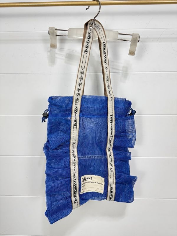 抓皺網格束口提袋 