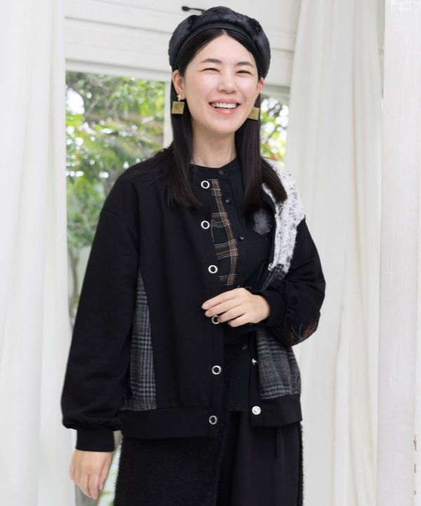 異材拼接短版外罩 