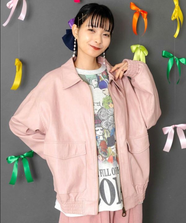 小豹貓皮革夾克外套 