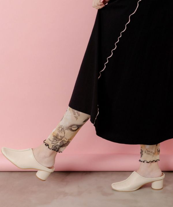 法式朵朵內搭褲 