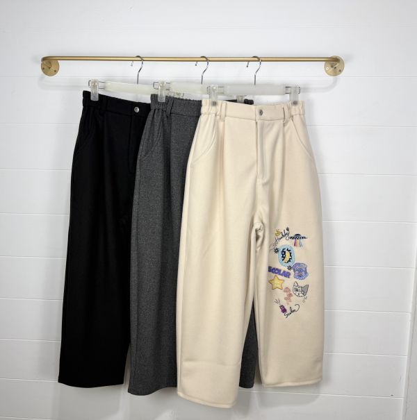 塗鴉刺繡老爺褲 