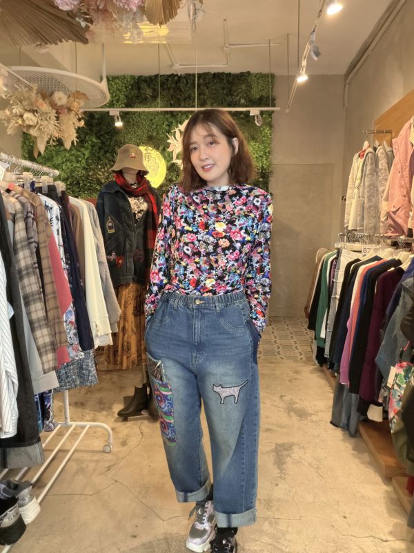 膠原蛋白-彈性塗鴉內搭衣 