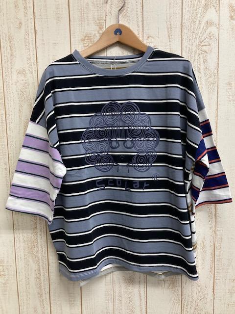 橫條娃娃頭上衣 