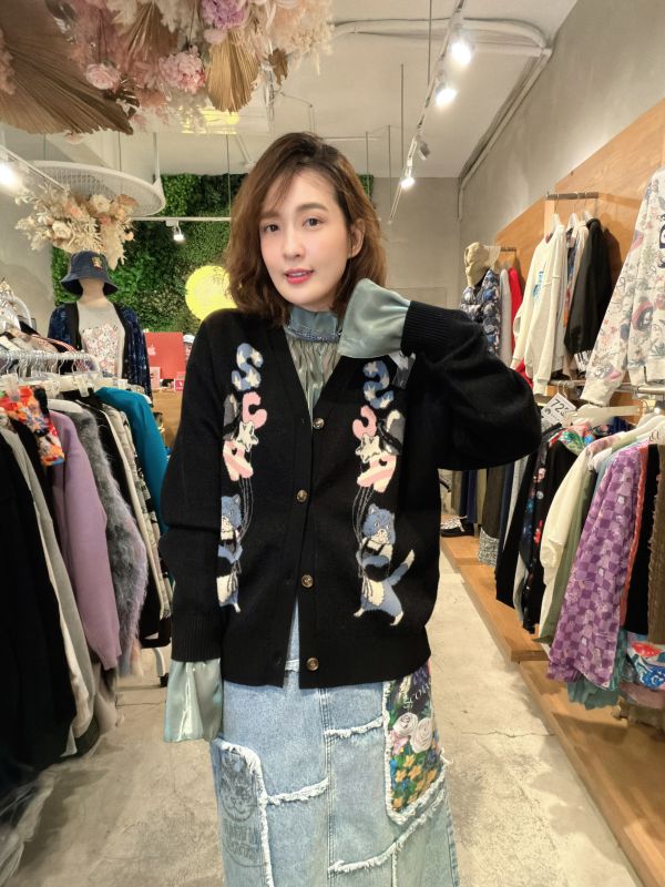 貓咪氣球針織外罩 