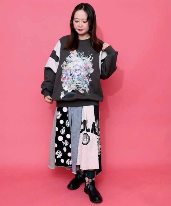 環境腦袋條紋繡上衣 