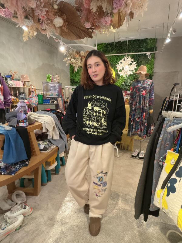 塗鴉刺繡老爺褲 