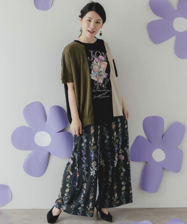 花朵皺皺褲 