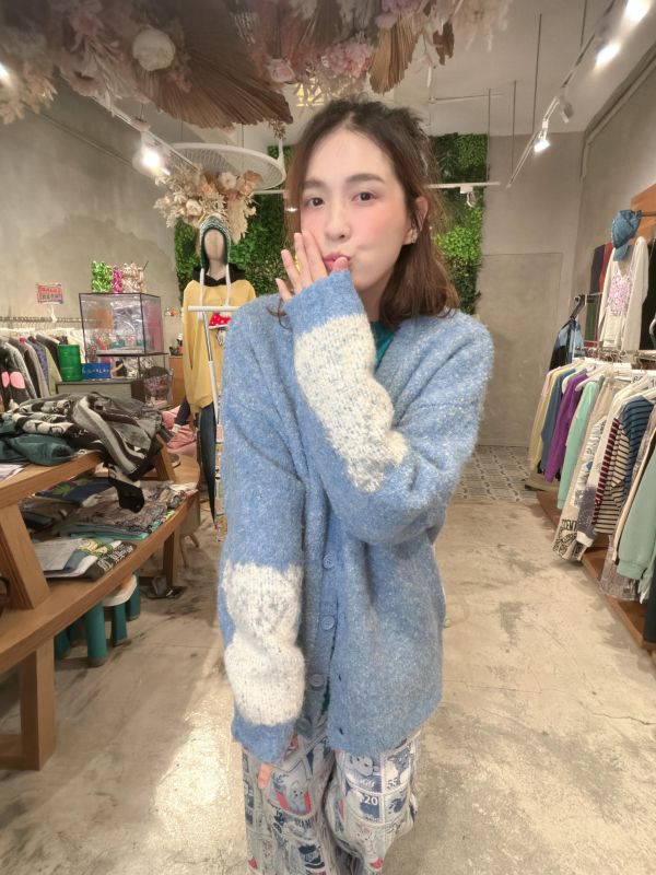 捲捲羊軟針織外罩 