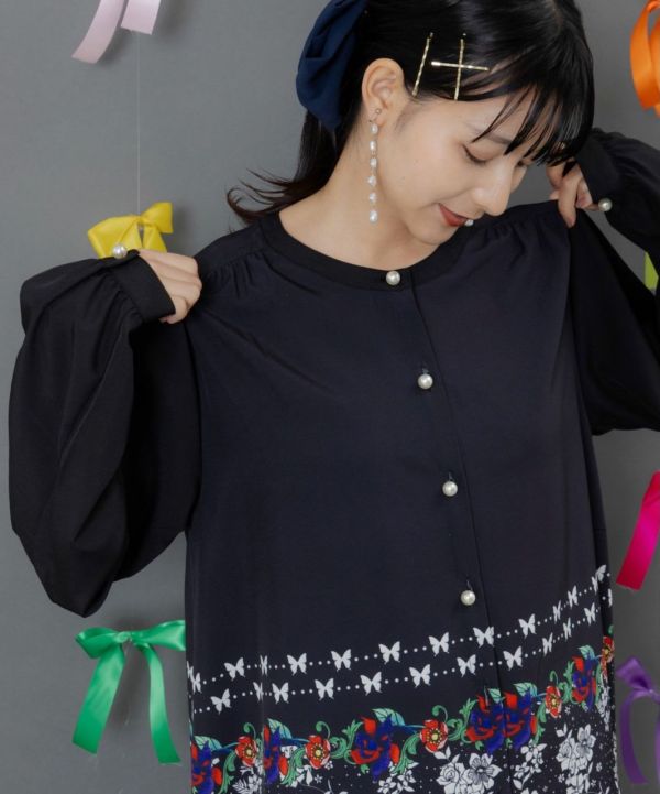 星星墜鍊長版洋裝 