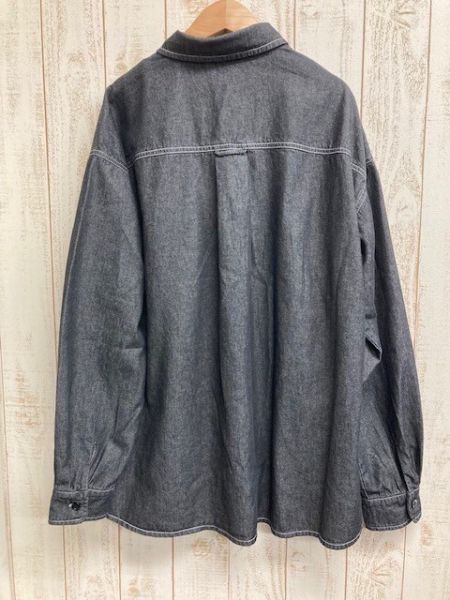 雪山風景刺繡牛仔襯衫 