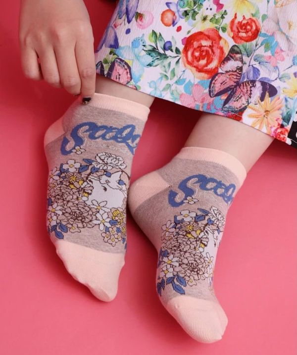 花貓公主短襪 