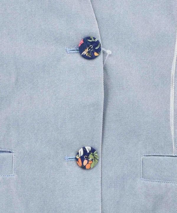 立體拼紗西裝外套 