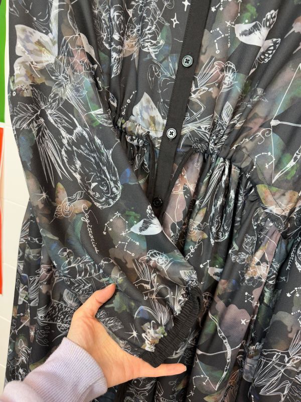 星座暈染襯衫洋裝 
