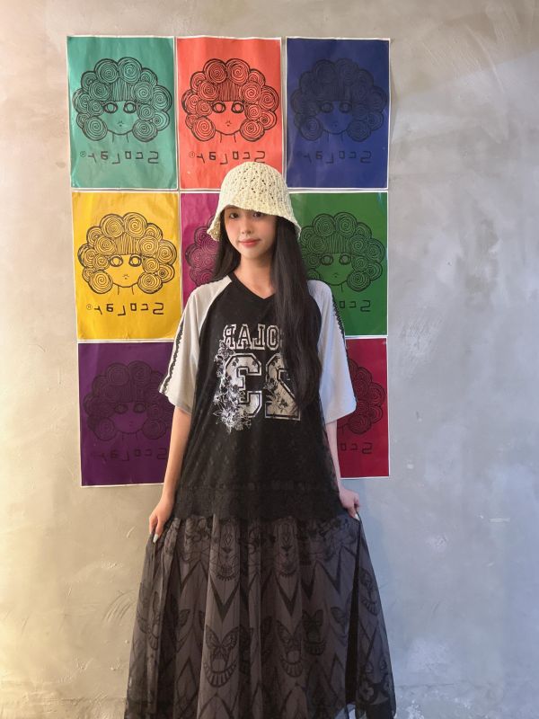 喬丹23蕾絲雙層上衣 