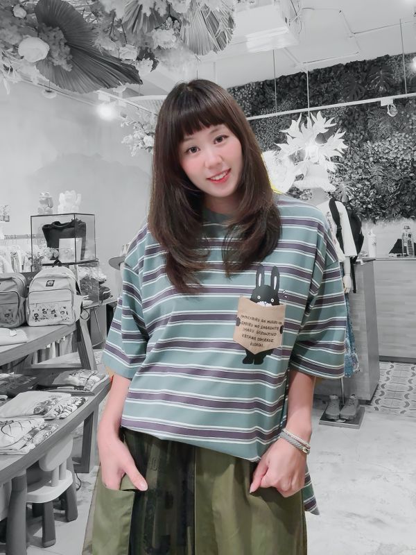 兔爸爸找兔兔條紋上衣 