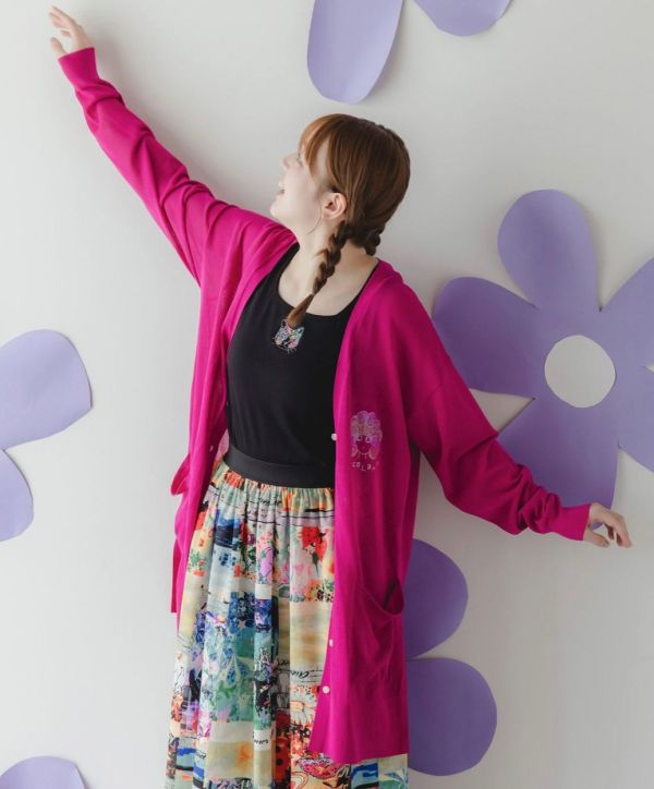 涼感-素面針織外罩 