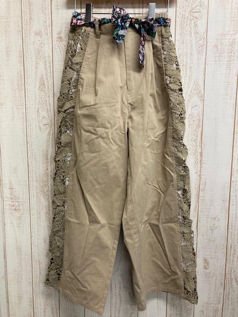 蝴蝶簍空睡帶褲 