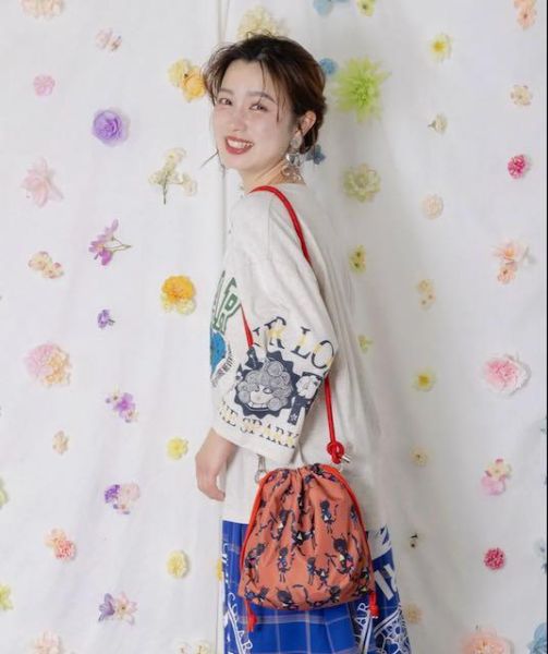 防水塗鴉貓咪束口包 