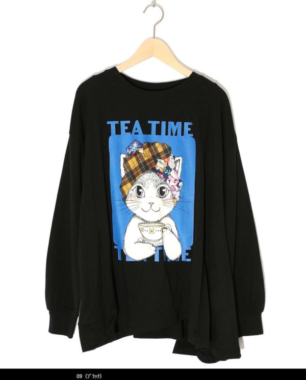 冬季頭巾貓咪午茶上衣 