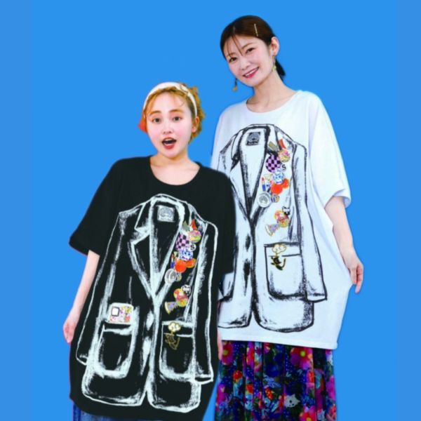 偽裝西裝中長上衣 