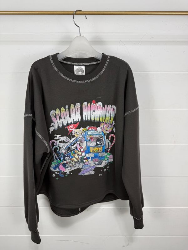 SCOLAR甜心公路內刷毛上衣 