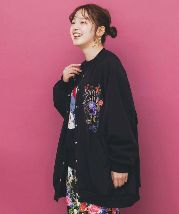 彩色娃頭排扣中長版外套 