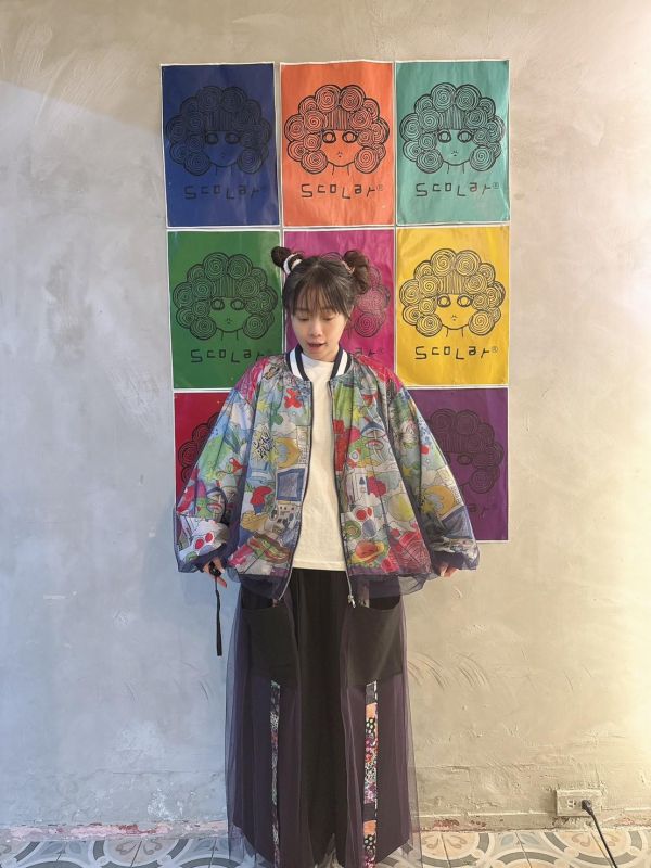 雙魚奇異幻想拼紗外套 