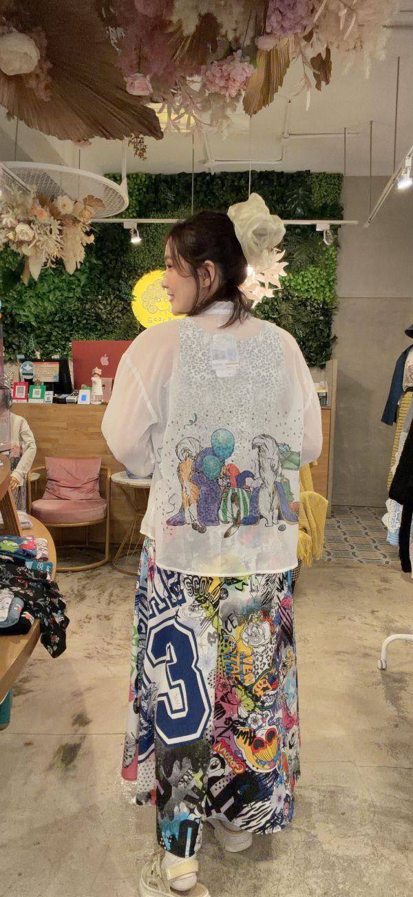 貓咪威尼斯面具襯衫 
